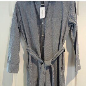 Banana Republic NWT Navy White Shirtdress XS